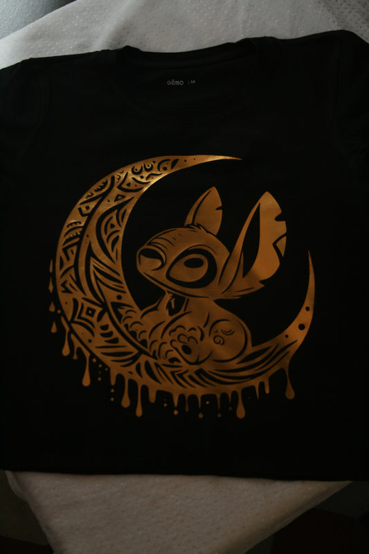 T-shirt stitch floqué