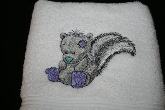 Serviette de bain petit putois